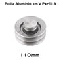 Polia Aluminio 110mm 2 Canais Perfil a 110a2