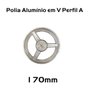 Polia Aluminio 170mm 1 Canal Perfil a 170a1