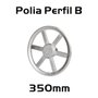 Polia Aluminio 350mm 1 Canal Perfil B 350b1