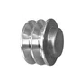 Polia Aluminio 70mm 2 Canal Perfil a 70a2
