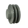 Polia Ferro Fundido 130mm C/ 2 Canais Perfil B 130b2