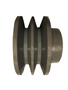 Polia Ferro Fundido 60mm C/ 2 Canais Perfil B 60b2