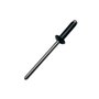Rebite Repuxo Preto 4,0 X 16 Aluminio 500 Unidade