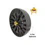 Roda Maciça para Betoneira 330mm com Eixo 43mm e 1 Pol. Fb