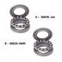 Rolamento 51205 Axial de Esferas Jed e DMR 8 Unidade