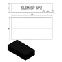 Sapata de Borracha Slim 150 X 80 X 35mm 1300 Kg Sem Parafuso