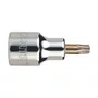 Soquete Bit Torx Hexalobular Curto T45 com Encaixe 1/2 Pol Sata