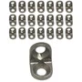 Suporte Cadeirinha Prateleira 13x13mm Metal Niquelado 50 UN