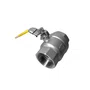 Válvula Esfera Bipartida Inox 304 Rosca Fêmea Npt 1.1/2 Pol