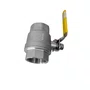 Válvula Esfera Bipartida Inox 304 Rosca Fêmea Npt 1.1/2 Pol