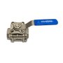 Válvula Esfera Tripartida Inox 304 3/4 Pol Soldavel Npt