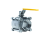 Válvula Esfera Tripartida Inox 304 Rosca Femea 1/2 Pol Npt