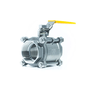 Válvula Esfera Tripartida Inox 304 Rosca Femea 1/2 Pol Npt