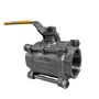 Válvula Esfera Tripartida Inox 304 Rosca Fêmea 2 Pol Npt