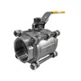 Válvula Esfera Tripartida Inox 304 Rosca Fêmea 3/4 Pol Npt