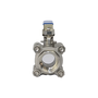 Válvula Esfera Tripartida Inox 304 Rosca Femea 1.1/2 Pol Npt