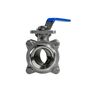 Válvula Esfera Tripartida Inox 304 Rosca Femea 1.1/4 Pol Npt