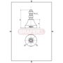 Vibra Stop Amortecedor Micro II 1/2 X 55MM 50-200 KG 2 Und