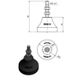 Vibra Stop Amortecedor Micro Ii 1/2 X 55mm 50-200 Kg