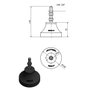 Vibra Stop Amortecedor Micro Iv 3/8 X 100mm 300-1200 Kg