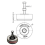 Vibra Stop Amortecedor Mini 5/8 X 90mm 500-2000 Kg