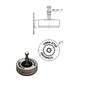 Vibra Stop Amortecedor Standard 3/4 X 115mm 1500-6000 Kg